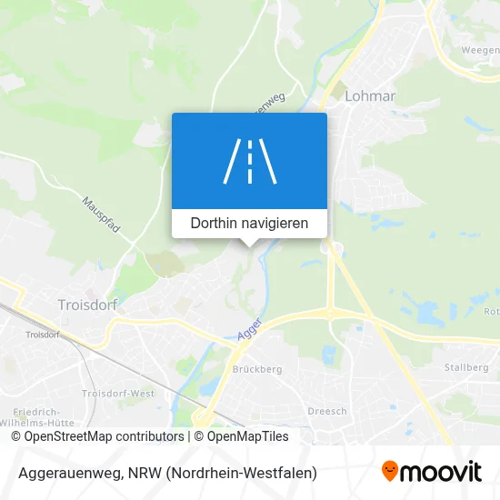 Aggerauenweg Karte