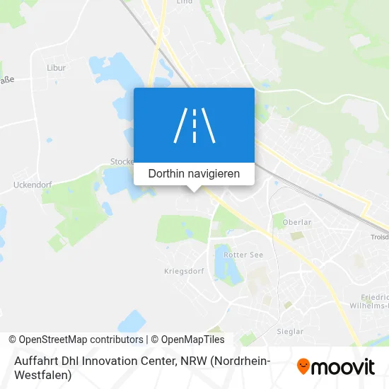 Auffahrt Dhl Innovation Center Karte