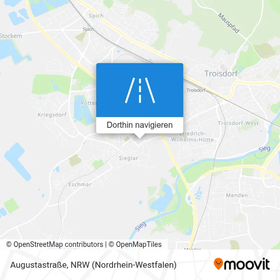 Augustastraße Karte