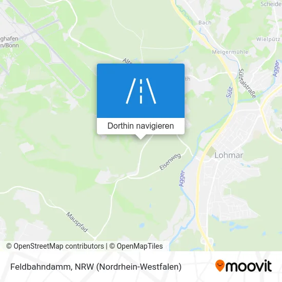 Feldbahndamm Karte