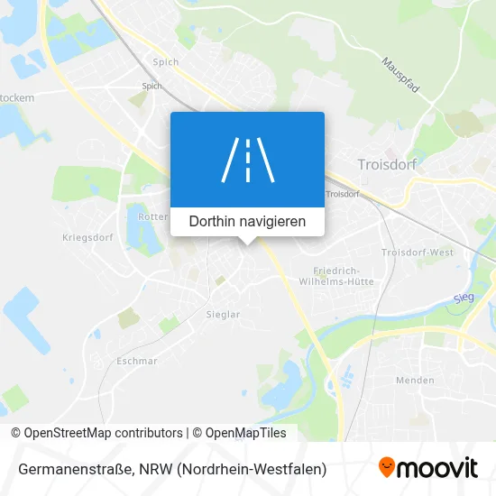 Germanenstraße Karte