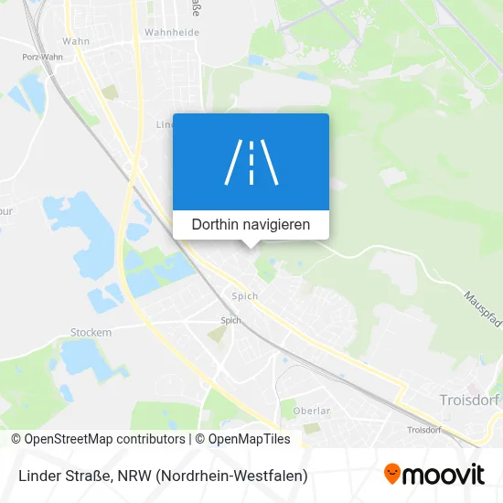 Linder Straße Karte