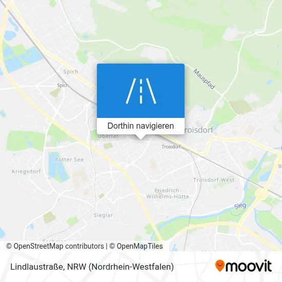 Lindlaustraße Karte