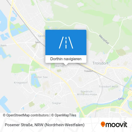 Posener Straße Karte