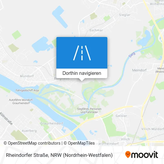 Rheindorfer Straße Karte