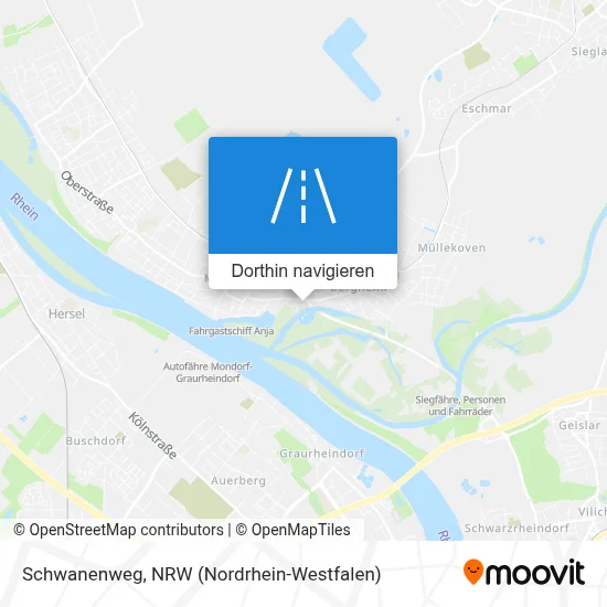 Schwanenweg Karte