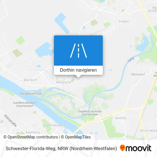 Schwester-Florida-Weg Karte