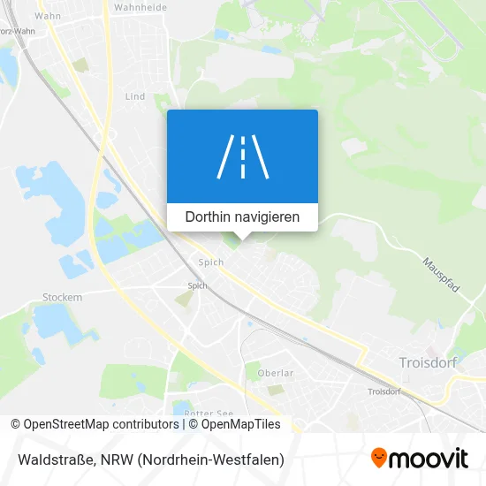 Waldstraße Karte