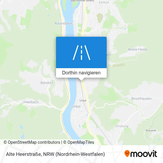 Alte Heerstraße Karte