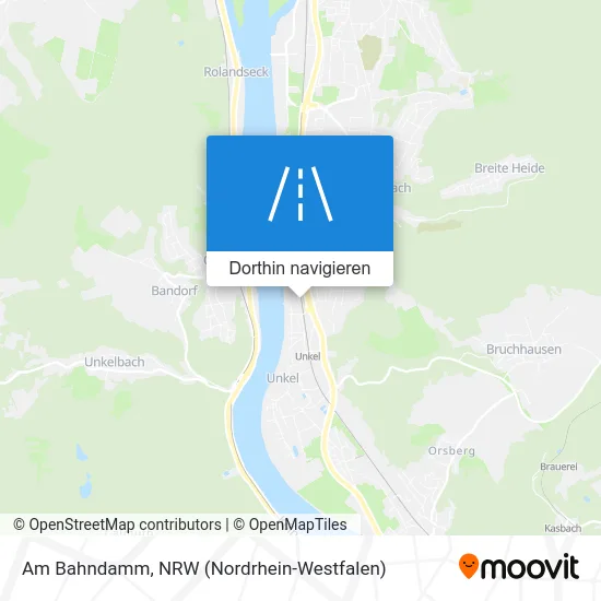 Am Bahndamm Karte