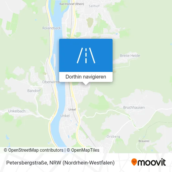 Petersbergstraße Karte
