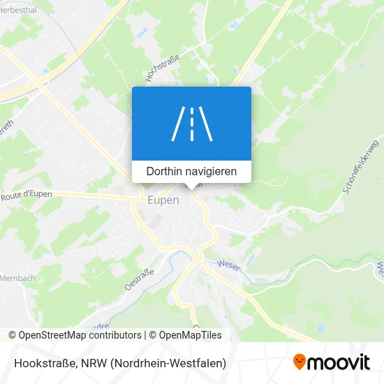 Hookstraße Karte