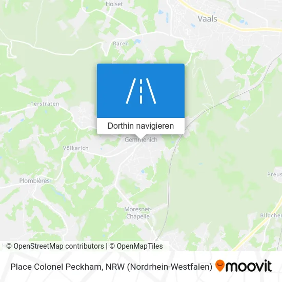 Place Colonel Peckham Karte