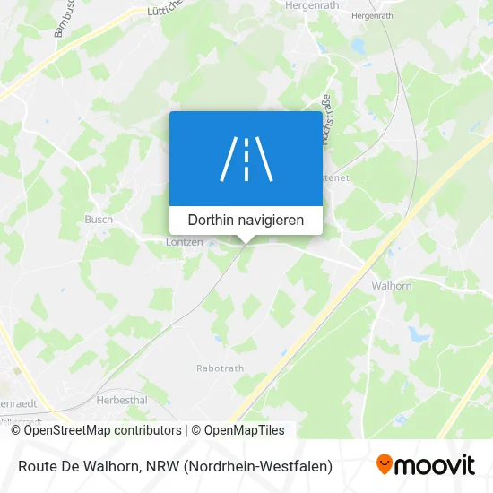 Route De Walhorn Karte