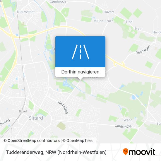 Tudderenderweg Karte