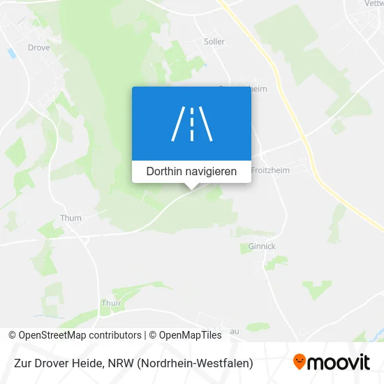 Zur Drover Heide Karte