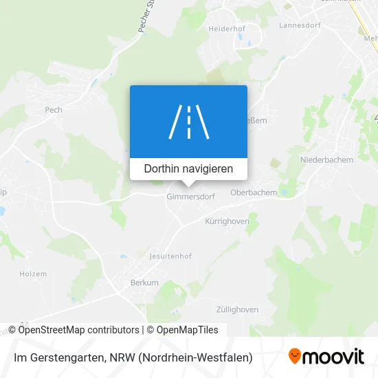 Im Gerstengarten Karte