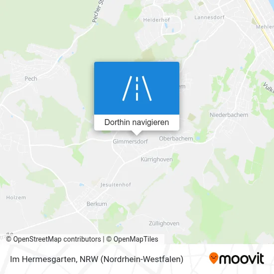 Im Hermesgarten Karte