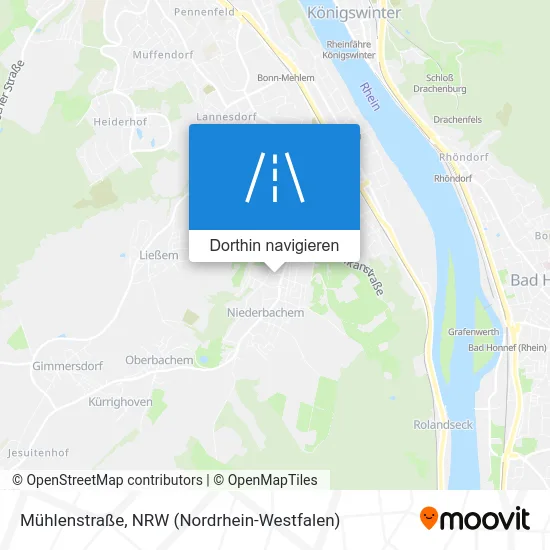 Mühlenstraße Karte