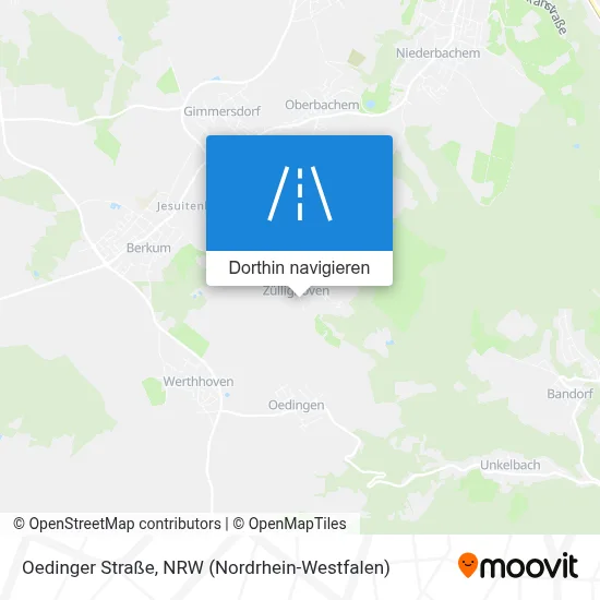 Oedinger Straße Karte