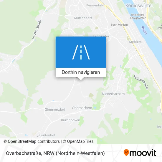 Overbachstraße Karte