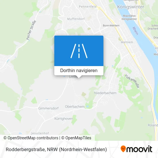 Rodderbergstraße Karte