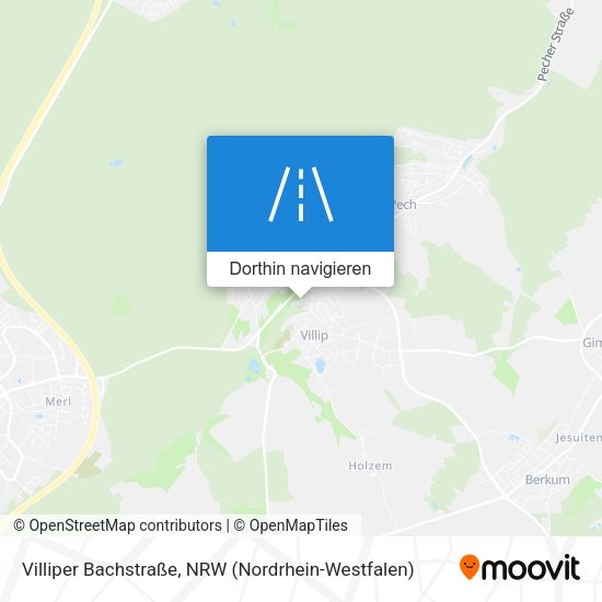 Villiper Bachstraße Karte