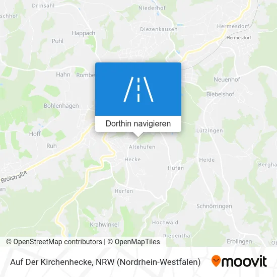 Auf Der Kirchenhecke Karte