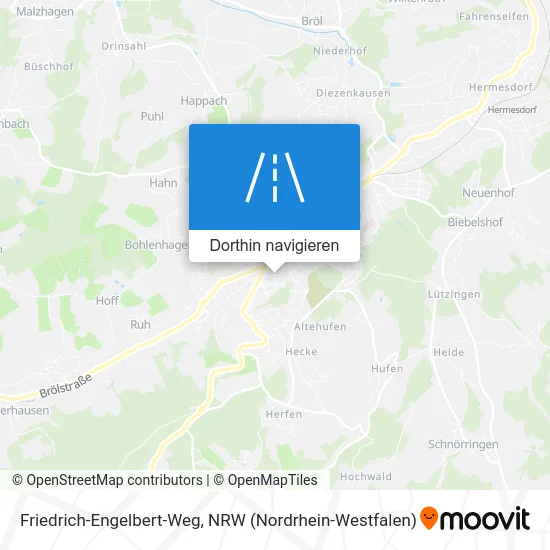 Friedrich-Engelbert-Weg Karte