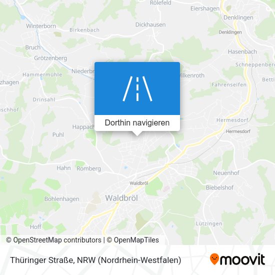 Thüringer Straße Karte