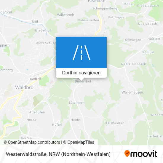 Westerwaldstraße Karte