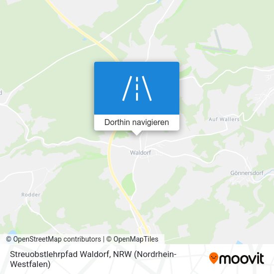 Streuobstlehrpfad Waldorf Karte