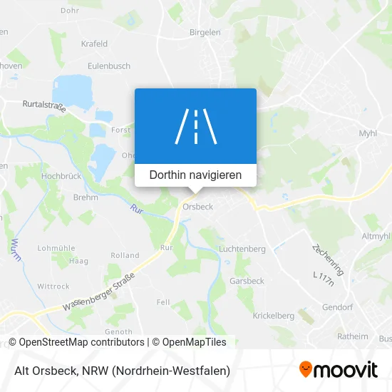 Alt Orsbeck Karte