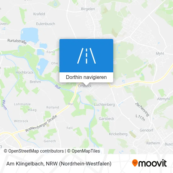 Am Klingelbach Karte