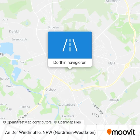 An Der Windmühle Karte