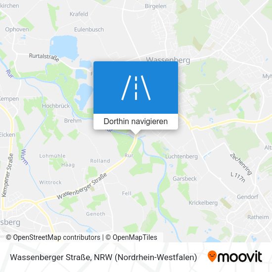 Wassenberger Straße Karte