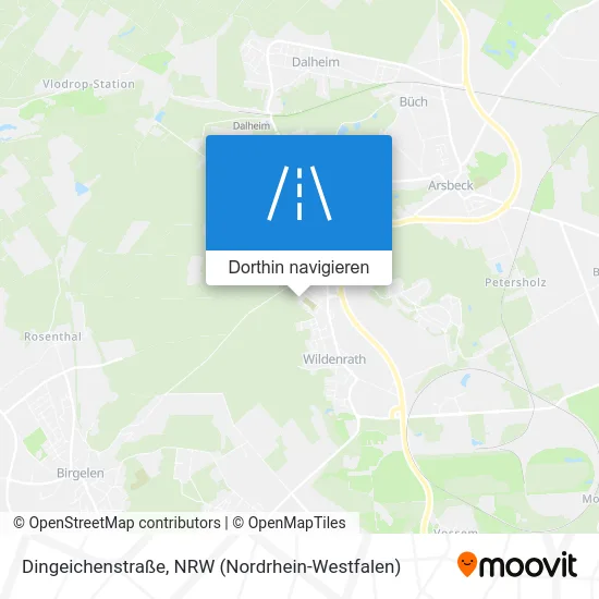 Dingeichenstraße Karte