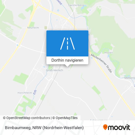 Birnbaumweg Karte