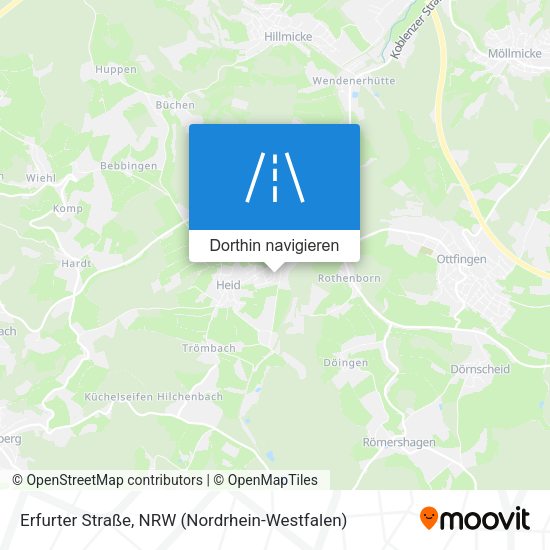 Erfurter Straße Karte