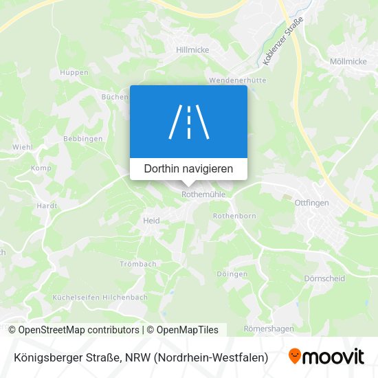 Königsberger Straße Karte