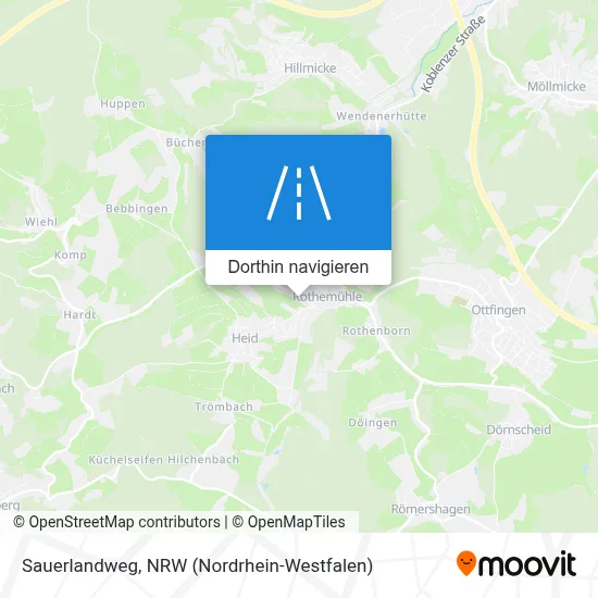 Sauerlandweg Karte