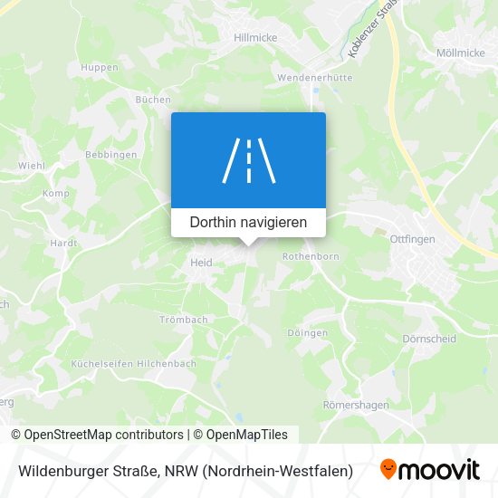 Wildenburger Straße Karte