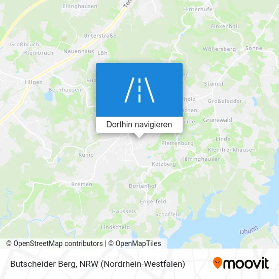 Butscheider Berg Karte