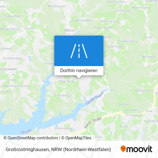 Großrostringhausen Karte