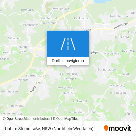 Untere Sternstraße Karte