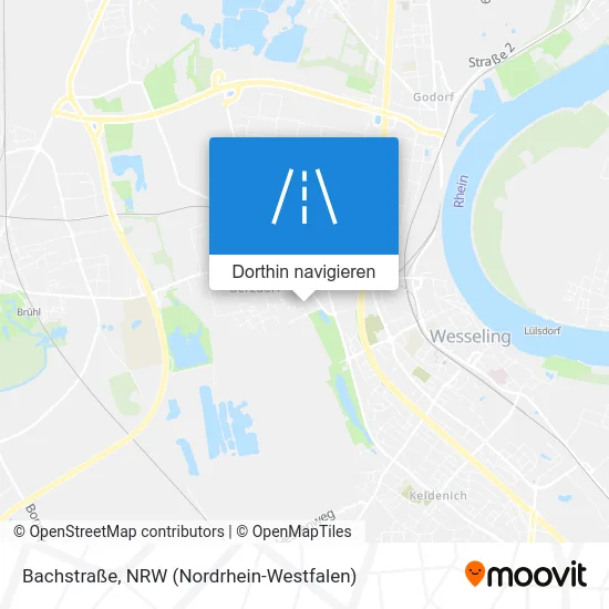 Bachstraße Karte