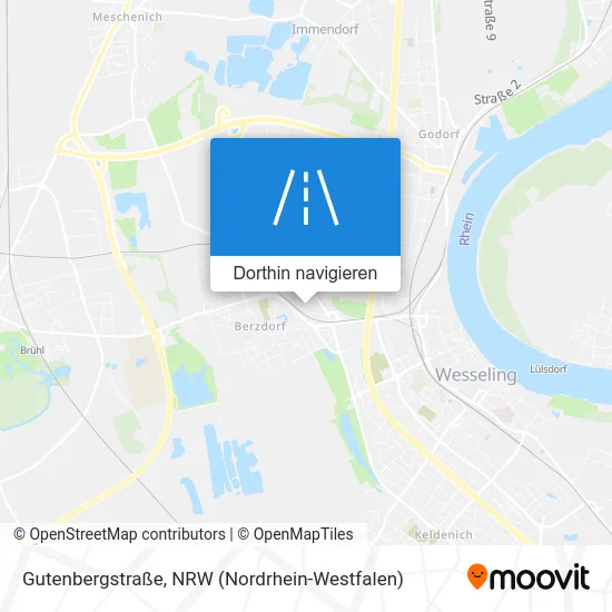 Gutenbergstraße Karte