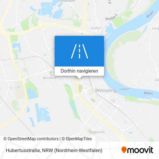 Hubertusstraße Karte