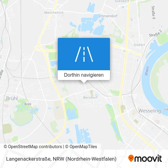 Langenackerstraße Karte