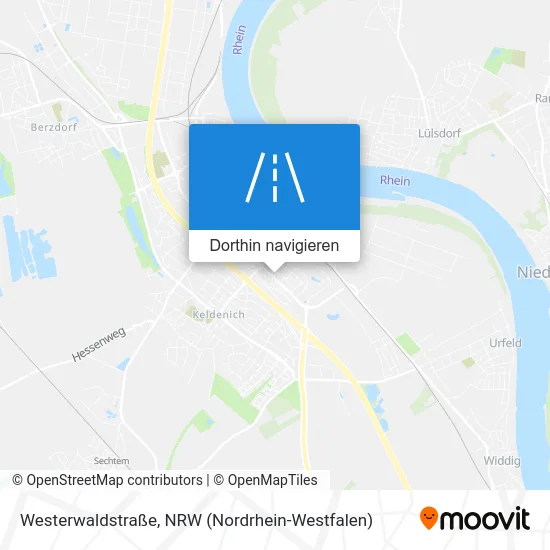 Westerwaldstraße Karte